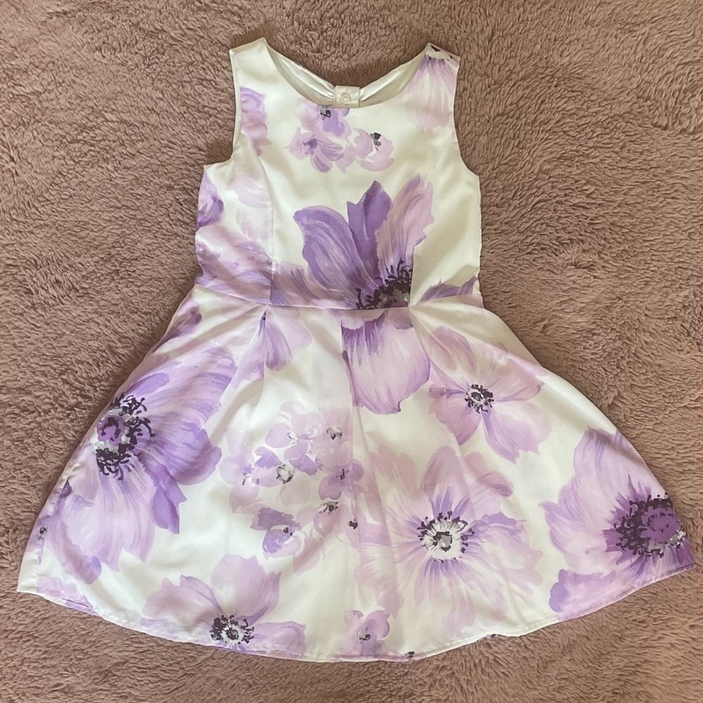 Taavi ‘s Threads: The Children's Place Purple and White Floral Dress
